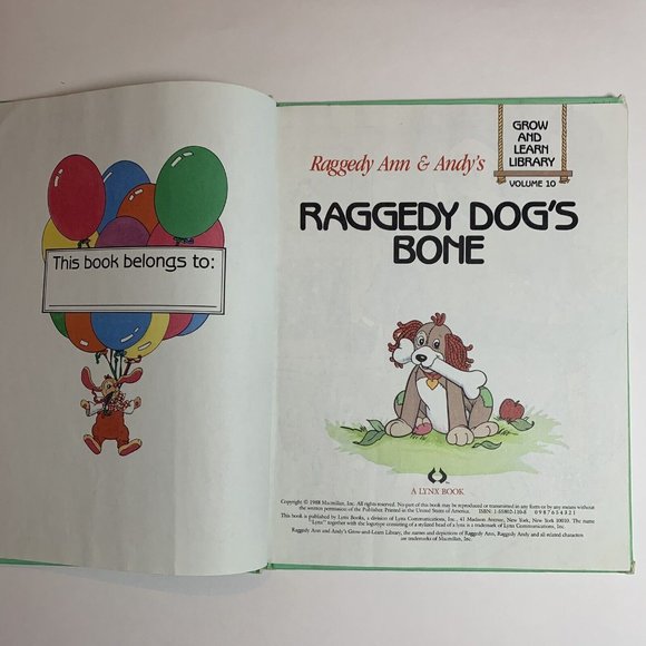 Raggedy Dog's Bone Raggedy Ann & Andy's Grow and Learn Library Vol. 10 HC Book - Picture 3 of 6
